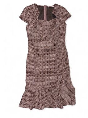 Grace Karin Pink Tweed Fit & Flare Dress